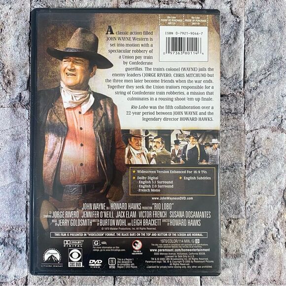 Rio Lobo Wide Screen John Wayne Western Movie DVD - Picture 2 of 3